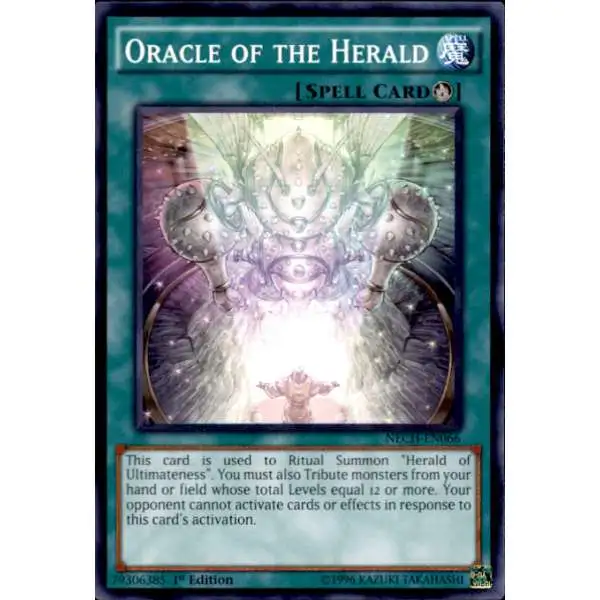 YuGiOh Trading Card Game The New Challengers Common Oracle of the Herald NECH-EN066