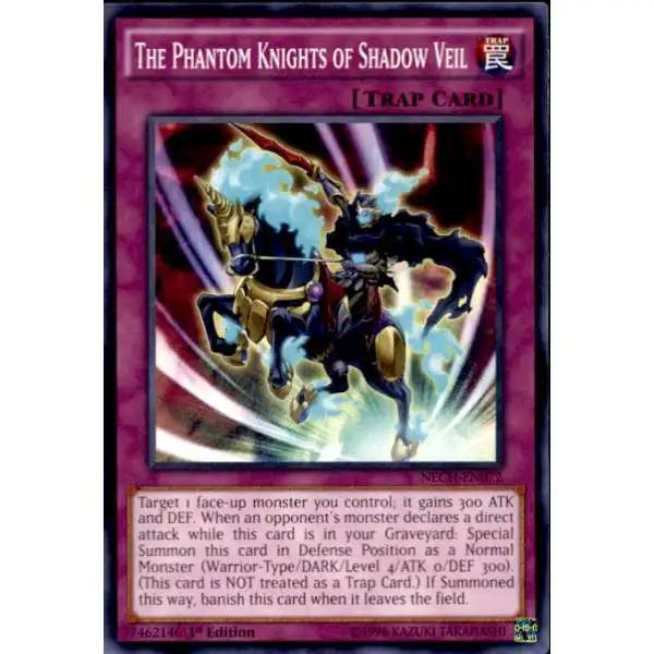 YuGiOh Trading Card Game The New Challengers Common The Phantom Knights of Shadow Veil NECH-EN072
