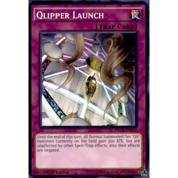 YuGiOh Trading Card Game The New Challengers Common Qlipper Launch NECH-EN074