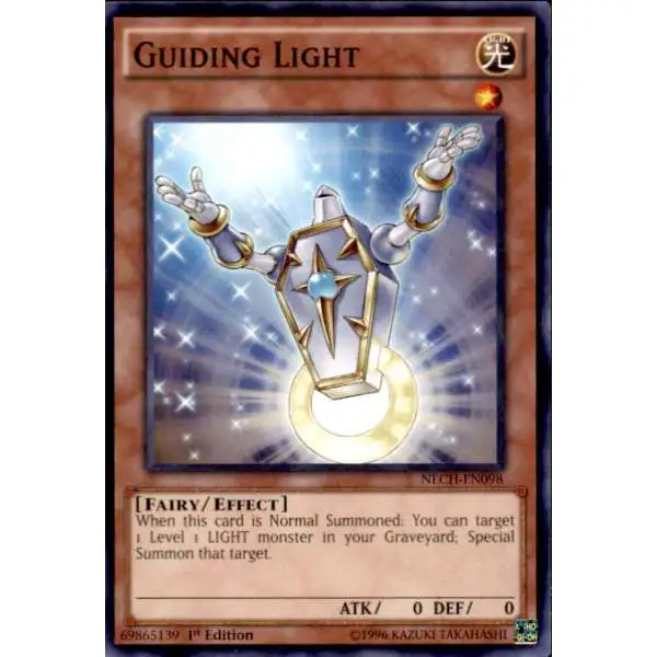 YuGiOh Trading Card Game The New Challengers Common Guiding Light NECH-EN098