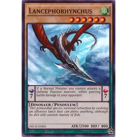 YuGiOh Trading Card Game The New Challengers Super Rare Lancephorhynchus NECH-ENS01