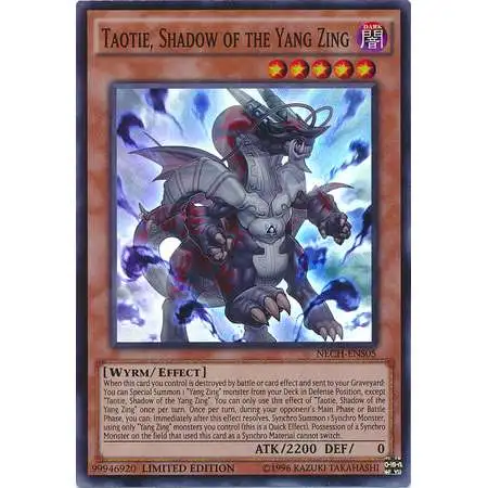 YuGiOh Trading Card Game The New Challengers Super Rare Taotie, Shadow of the Yang Zing NECH-ENS05