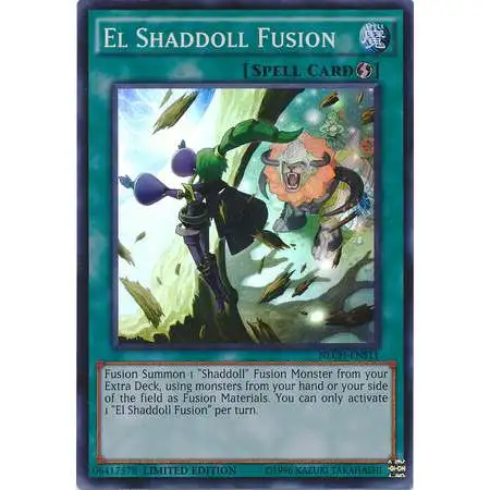 YuGiOh Trading Card Game The New Challengers Super Rare El Shaddoll Fusion NECH-ENS11