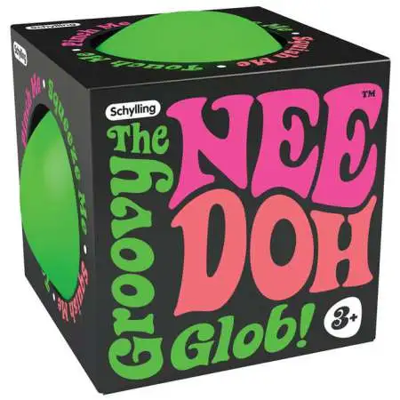 NeeDoh The Groovy Glob Super GREEN 4.5-Inch Large Stress Ball