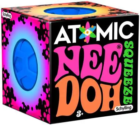 NeeDoh The Groovy Glob Atomic BLUE 2.5 Small Stress Ball