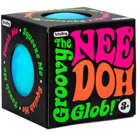 NeeDoh The Groovy Glob BLUE 2.5-Inch Small Stress Ball