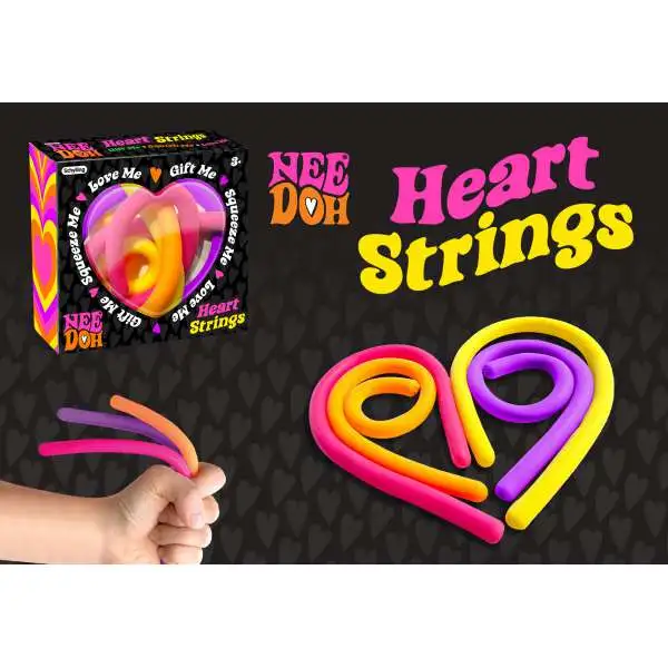 NeeDoh Heart Strings Stress Ball [1 RANDOM Color]