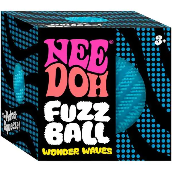 NeeDoh Fuzz Ball Wonder Waves BLUE Stress Ball
