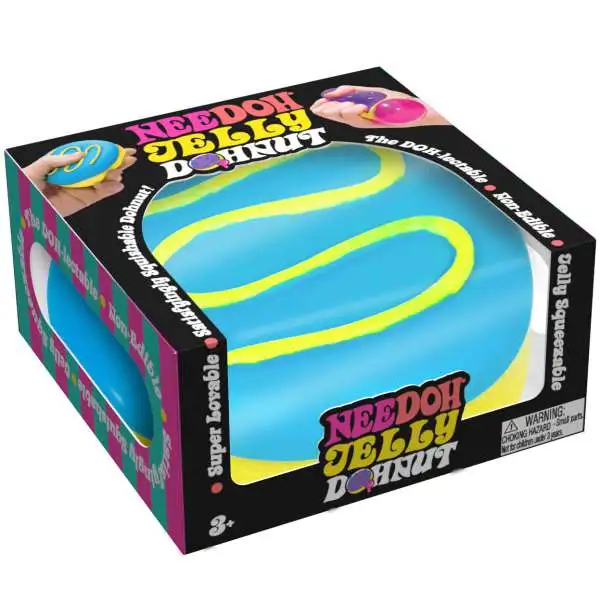 NeeDoh Jelly Dohnut Stress Ball [RANDOM Color Frosting]