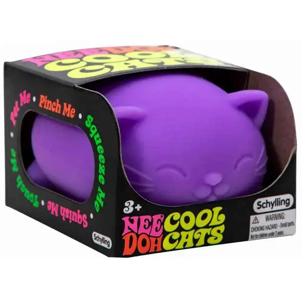 NeeDoh The Groovy Glob Cool Cats PURPLE 2.5 Small Stress Ball