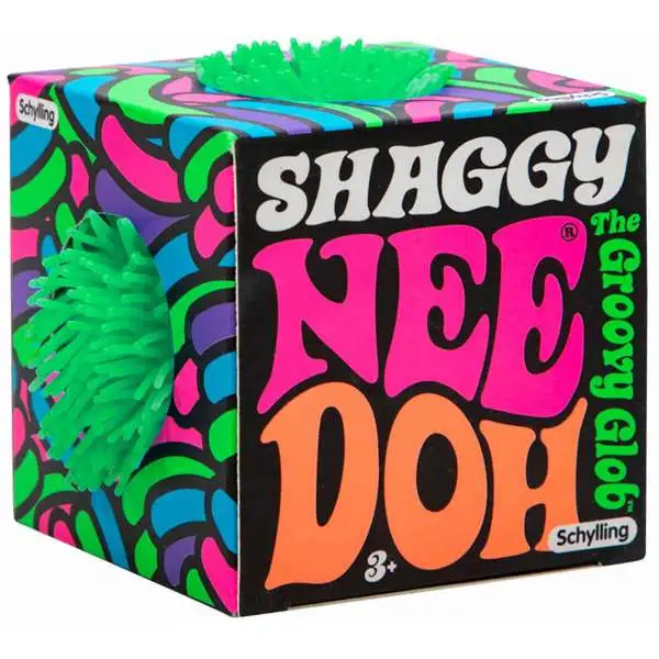 NeeDoh The Groovy Glob Shaggy GREEN 2.5-Inch Small Stress Ball