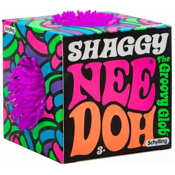 NeeDoh The Groovy Glob Shaggy PURPLE 2.5-Inch Small Stress Ball