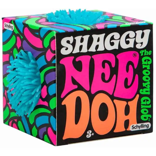 NeeDoh The Groovy Glob Shaggy TEAL 2.5-Inch Small Stress Ball