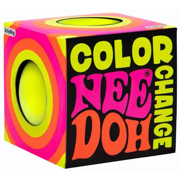 NeeDoh The Groovy Glob Color Change YELLOW 2.5-Inch Small Stress Ball