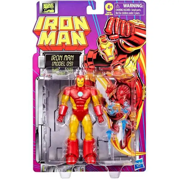 Marvel Legends Retro Series Iron Man Action Figure [Model 09] (Pre-Order ships September)