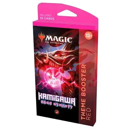 MtG Kamigawa Neon Dynasty Red Theme Booster Pack [35 Cards]