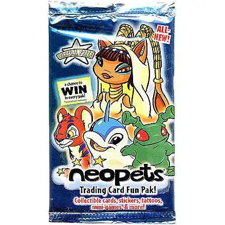 2004 Neopets TCG Battle For Meridell Sealed 8-Card Booster Pack One Pack Only 