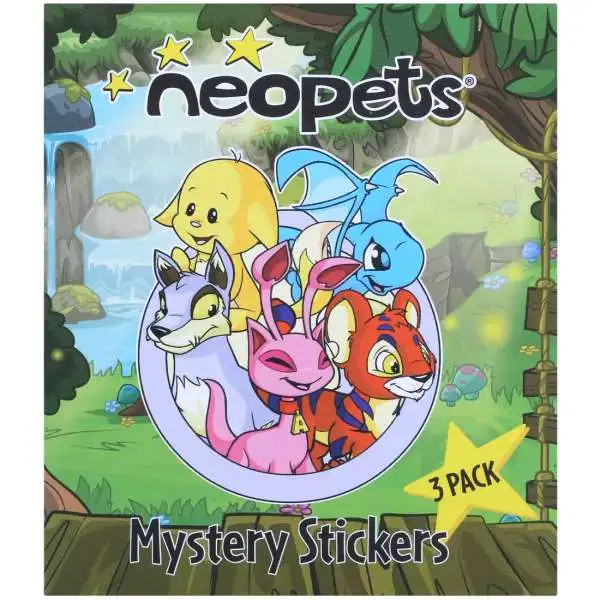 Neopets Mystery Stickers Sticker Pack [3 Stickers]