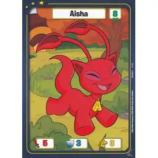 Battledome Trading Card Game Defenders of Neopia Common Aisha #001 [Red]