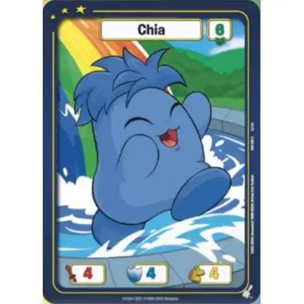 Neopets Battledome Trading Card Game Defenders of Neopia Common Chia #006 [Blue]