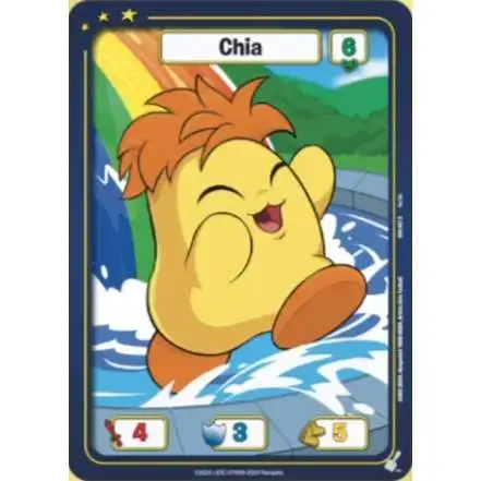 Neopets Battledome Trading Card Game Defenders of Neopia Common Chia #007 [Yellow]