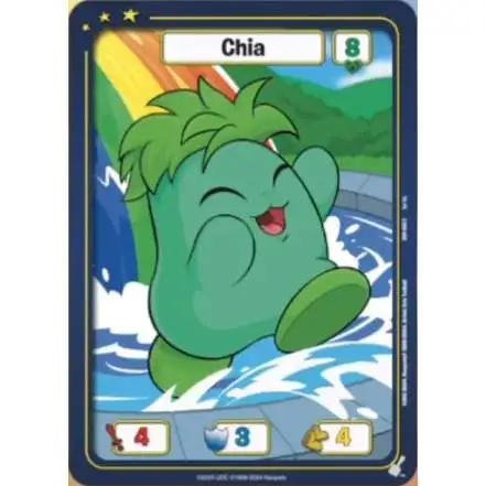 Neopets Battledome Trading Card Game Defenders of Neopia Common Chia #008 [Green]