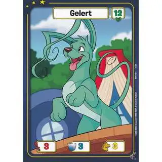 Neopets Battledome Trading Card Game Defenders of Neopia Common Gelert #016 [Green FOIL]