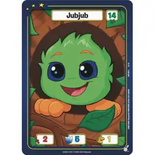 Neopets Battledome Trading Card Game Defenders of Neopia Common Jubjub #024 [Green FOIL]
