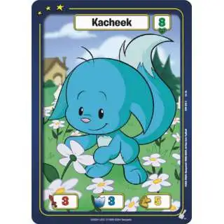 Neopets Battledome Trading Card Game Defenders of Neopia Common Kacheek #026 [Blue FOIL]