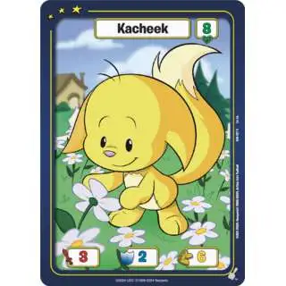 Neopets Battledome Trading Card Game Defenders of Neopia Common Kacheek #027 [Yellow]