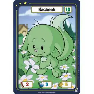 Neopets Battledome Trading Card Game Defenders of Neopia Common Kacheek #028 [Green]