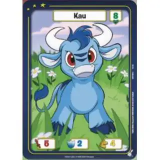 Neopets Battledome Trading Card Game Defenders of Neopia Common Kau #030 [Blue FOIL]