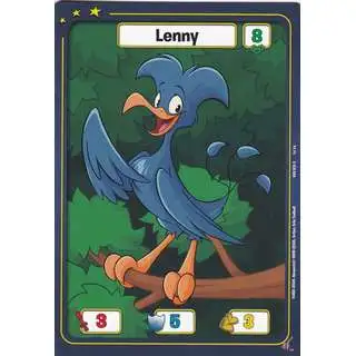Neopets Battledome Trading Card Game Defenders of Neopia Common Lenny #034 [Blue FOIL]