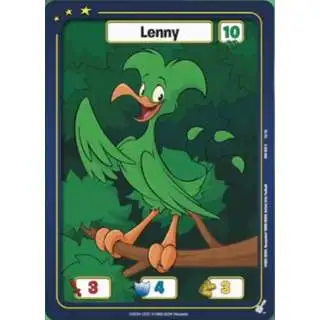 Neopets Battledome Trading Card Game Defenders of Neopia Common Lenny #036 [Green FOIL]