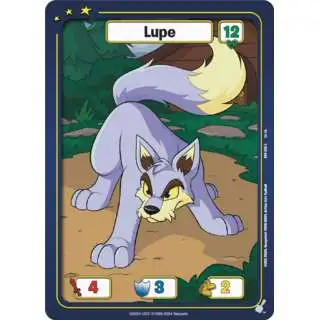 Neopets Battledome Trading Card Game Defenders of Neopia Common Lupe #038 [Blue]