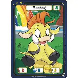 Neopets Battledome Trading Card Game Defenders of Neopia Common Moehog #043 [Yellow]
