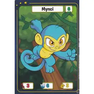 Neopets Battledome Trading Card Game Defenders of Neopia Common Mynci #046 [Blue FOIL]