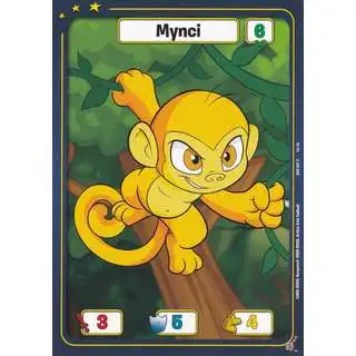 Neopets Battledome Trading Card Game Defenders of Neopia Common Mynci #047 [Yellow FOIL]