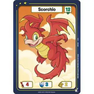Neopets Battledome Trading Card Game Defenders of Neopia Common Scorchio #053 [Red]