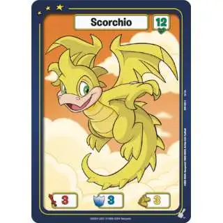 Neopets Battledome Trading Card Game Defenders of Neopia Common Scorchio #055 [Yellow]