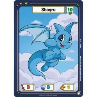 Neopets Battledome Trading Card Game Defenders of Neopia Common Shoyru #058 [Blue FOIL]