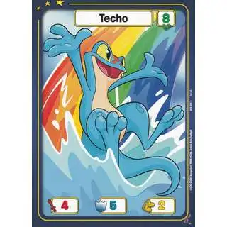 Neopets Battledome Trading Card Game Defenders of Neopia Common Techo #062 [Blue FOIL]