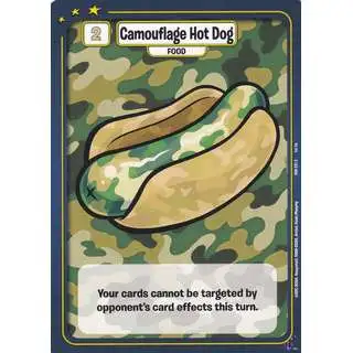 Neopets Battledome Trading Card Game Defenders of Neopia Common FOIL Camouflage Hot Dog #231