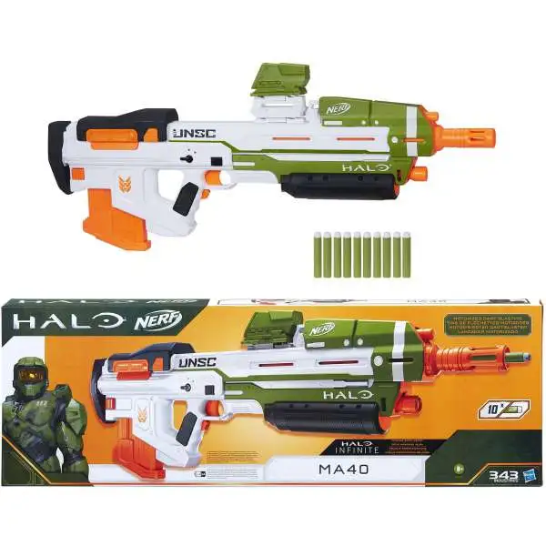 レア！NERF HALO MA40 ナーフ NERF Halo MA-40 Motorized Dart Blaster Includes Game Card to