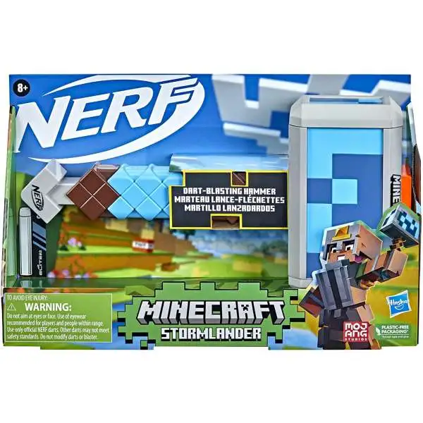 Minecraft Nerf Stormlander Blaster [Dart Blasting Hammer]