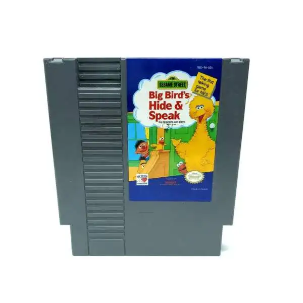 Nintendo NES Big Bird's Hide & Speak Video Game [NO BOX]
