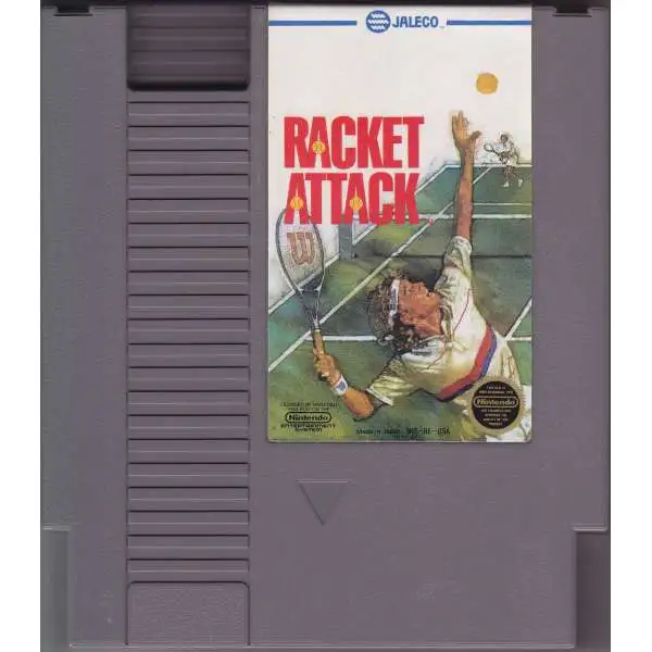 Nintendo NES Racket Attack Video Game Cartridge [Played Condition]