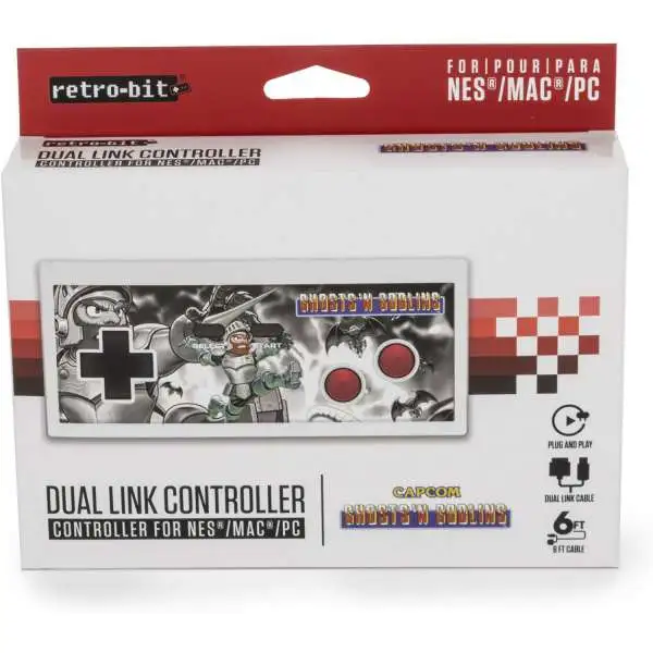 Retro-Bit NES Style Ghost N Goblins Video Game Controller [PC USB Dual Link]