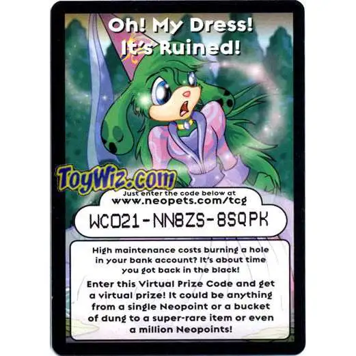 Neopets Battle for Meridell Rare Item Prize Code Card