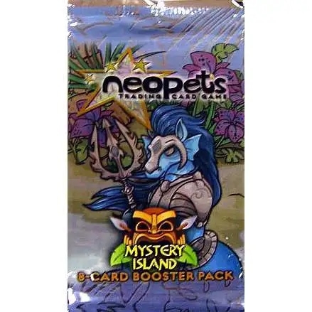 Neopets Trading Card Game Secrets of Mystery Island Booster Pack [8 Cards]